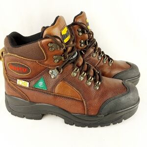 DAFFO leather working steel toes winter boots Thinsulate insolation Size 9w